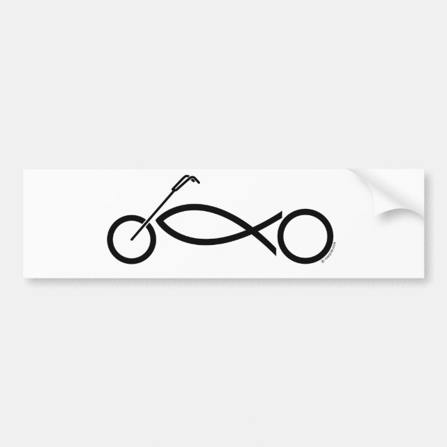 Pegatina Para Coche Ropa y accesorios cristianos de la motocicleta (Frente)