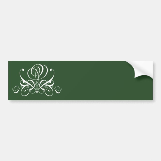 Pegatina Para Coche Rosa blanco y verde floreciente (Frente)