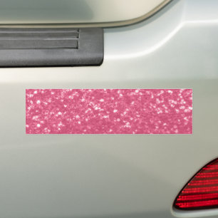 Pegatina Para Coche Rosa claro rojo rosa destellos brillo falso