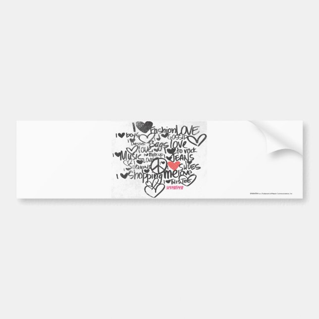 Pegatina Para Coche Rosa de la pintada (Frente)