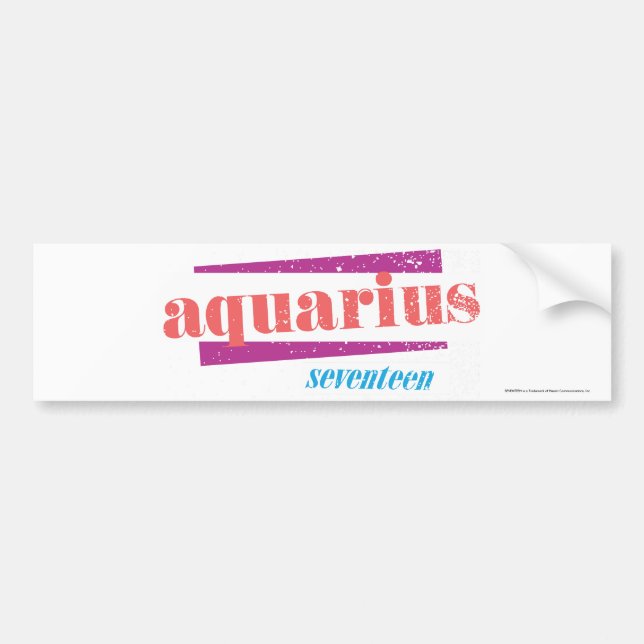 Pegatina Para Coche Rosa del acuario (Frente)