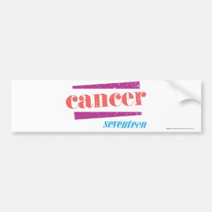 Pegatina Para Coche Rosa del cáncer