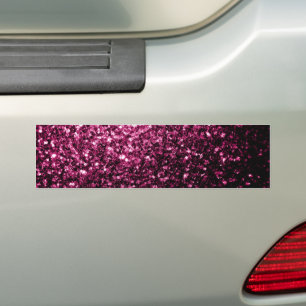 Pegatina Para Coche Rosa oscuro falso brillo brilla purpurina
