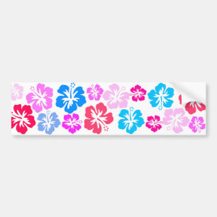 Pegatina Para Coche Rosa y floral