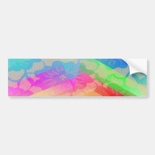 Pegatina Para Coche Rosas del arco iris
