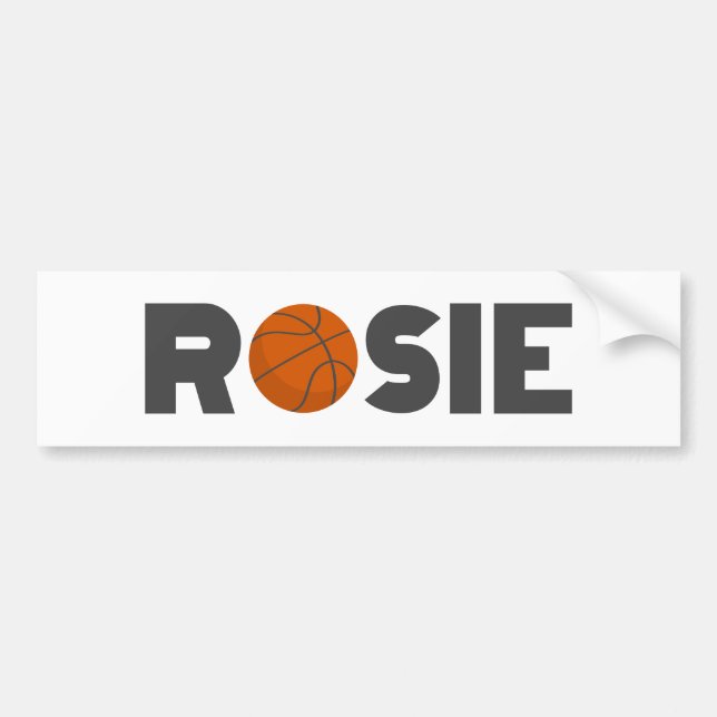 Pegatina Para Coche Rosie Basketball (Frente)
