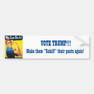 Pegatina Para Coche Rosie the Riveter Pro Trump