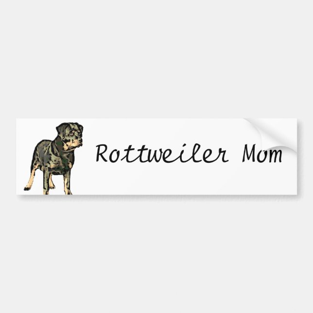 Pegatina Para Coche Rottweiler (Frente)