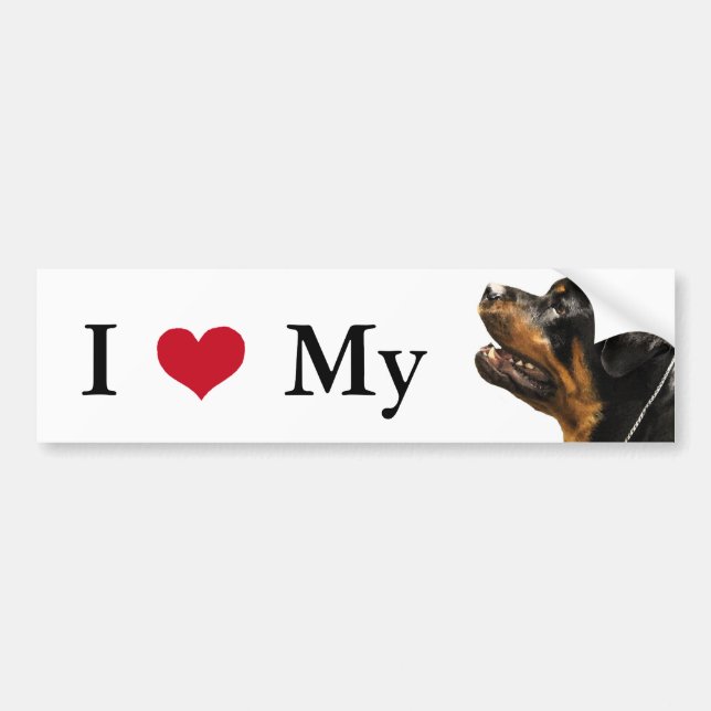 Pegatina Para Coche Rottweiler (Frente)