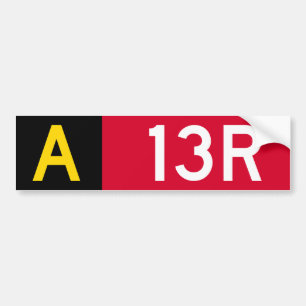 Pegatina Para Coche Rótulo A13R del punto de sujeción