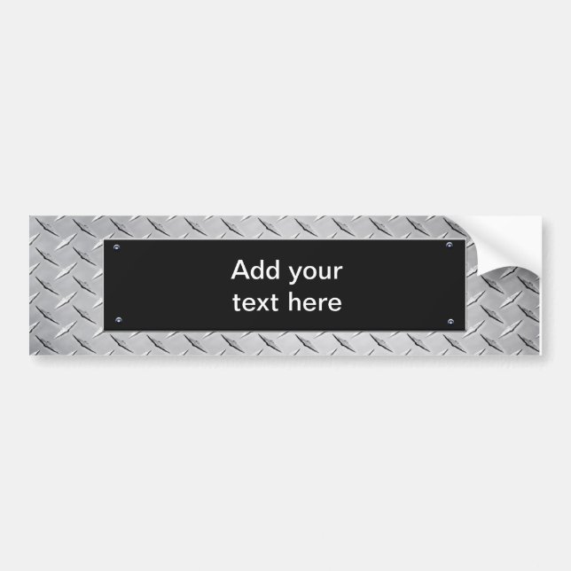Pegatina Para Coche Rótulo adaptable - chapa/placa negra (Frente)