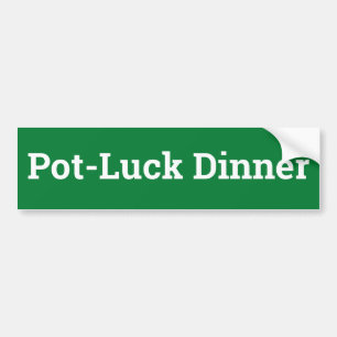 Pegatina Para Coche Rótulo de cena de Pot-Luck