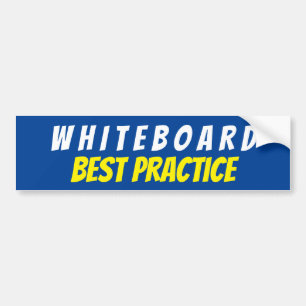 PEGATINA PARA COCHE RÓTULO DE LA MEJOR PRÁCTICA DE WHITEBOARD