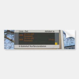Pegatina Para Coche Rótulo de la parada de autobús en Berlín