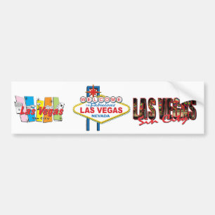 Pegatina Para Coche Rótulo retro de Las Vegas