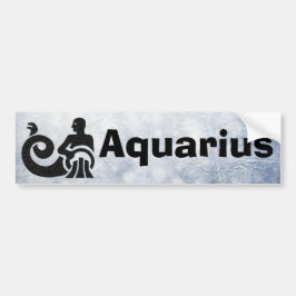 Pegatina Para Coche Rótulo Zodiac Aquarius Horoscopio