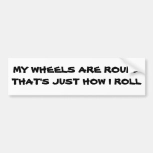 Pegatina Para Coche Round Tires es justo como me la juego