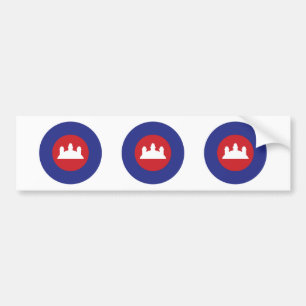 Pegatina Para Coche Roundel de Camboya
