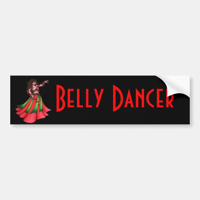 Pegatina Para Coche Ruby Belly Dancer (Frente)