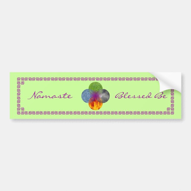 Pegatina Para Coche Rueda de ser - verde (Frente)