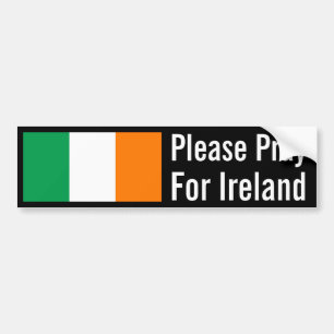 Pegatina Para Coche Ruegue para Irlanda