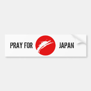 Pegatina Para Coche Ruegue para Japón