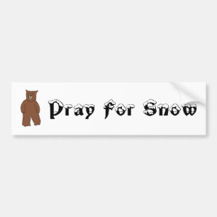 Pegatina Para Coche Ruegue para la nieve