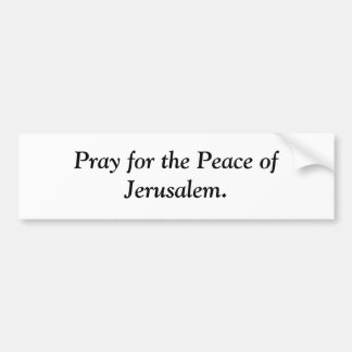 Pegatina Para Coche Ruegue para la paz de Jerusalén