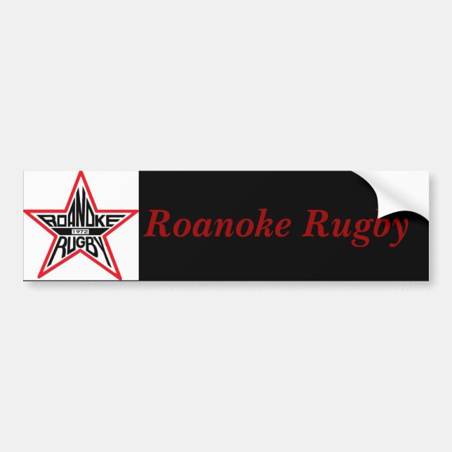 Pegatina Para Coche Rugbi de Roanoke (Frente)