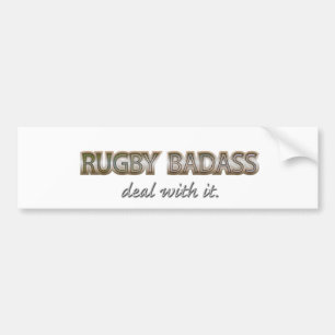 PEGATINA PARA COCHE RUGBY