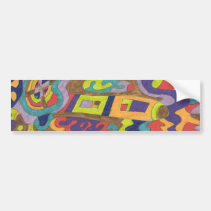Pegatina Para Coche Ruido alegre, abstracto