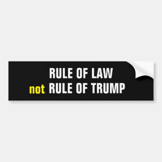 Pegatina Para Coche RULE OF LAW not RULE OF TRUMP