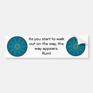 Pegatina Para Coche Rumi Inspiradora cita diciendo sobre la fe