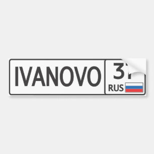 Pegatina Para Coche RUS. Ivanovo. 37