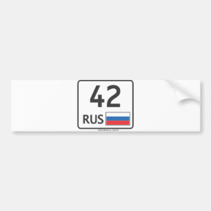 Pegatina Para Coche RUS. Kemerovo. 42