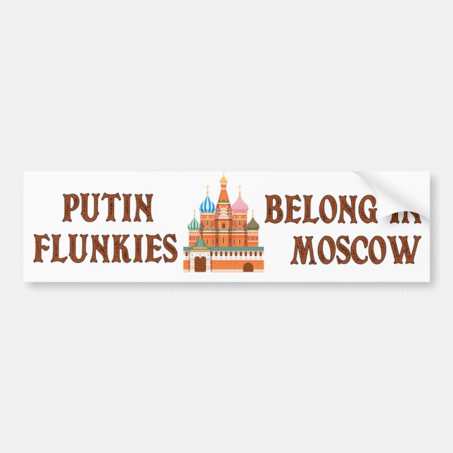 Pegatina Para Coche Rusia anti Trump (Frente)