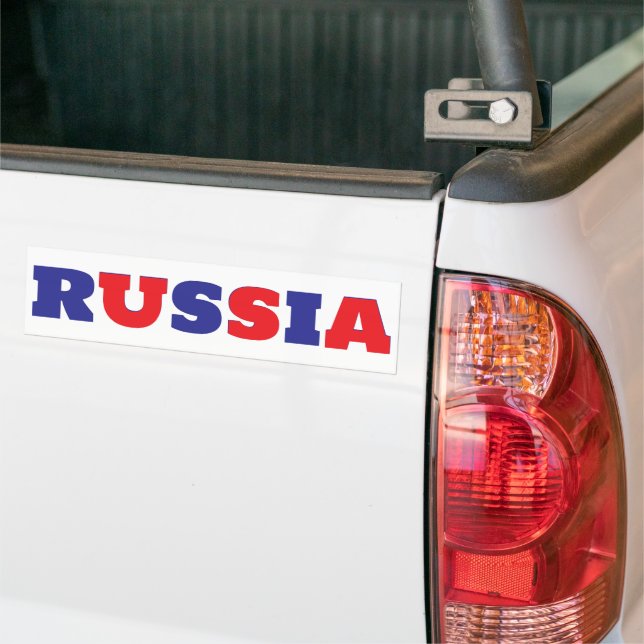 Pegatina Para Coche Rusia azul Estados Unidos (En Camión)