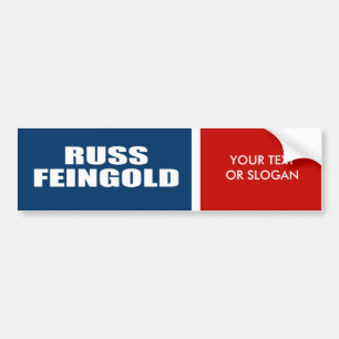 PEGATINA PARA COCHE RUSS FEINGOLD PARA EL SENADO