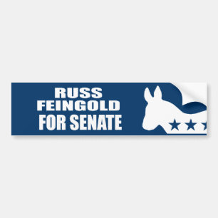 PEGATINA PARA COCHE RUSS FEINGOLD PARA EL SENADO