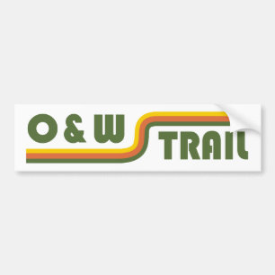 Pegatina Para Coche Ruta de tren de O&W