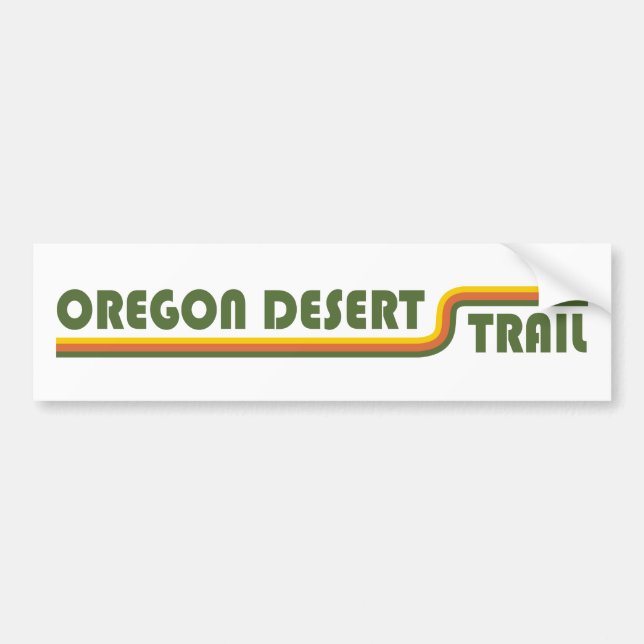 Pegatina Para Coche Ruta del Desierto de Oregon (Frente)