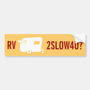 Pegatina Para Coche ¿Rv reduce también 4 U? - Humor del remolque del