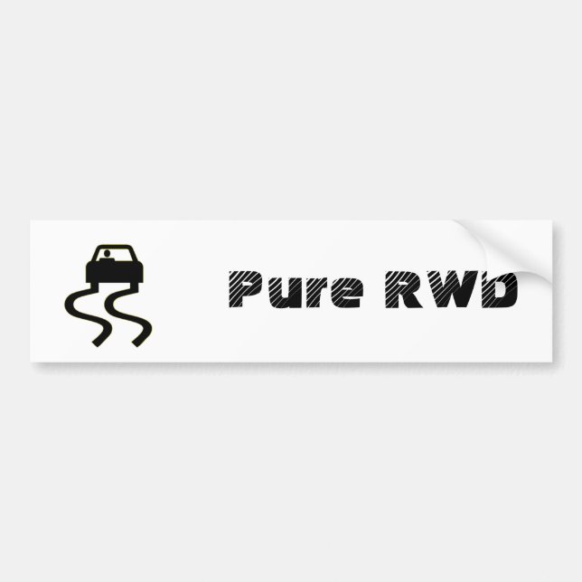 Pegatina Para Coche RWD puro (Frente)