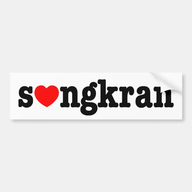 Pegatina Para Coche s ❤ ngkran ~ Heart Songkran (Frente)