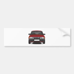 Pegatina Para Coche Saab 900 turbo (rojo)