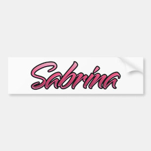 Pegatina Para Coche Sabrina rosa desvanecido Aufkleber Sticker is alre