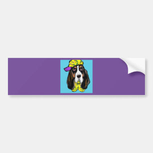 Pegatina Para Coche Sabueso Basset