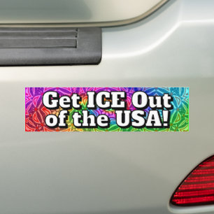 Pegatina Para Coche ¡Saca a ICE de EE. UU.!