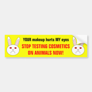 Pegatina Para Coche Sad Lab Rabbit Bumper Sticker