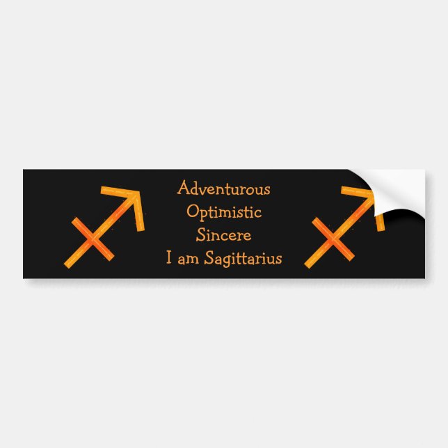 Pegatina Para Coche Sagittarius Bumper Sticker (Frente)